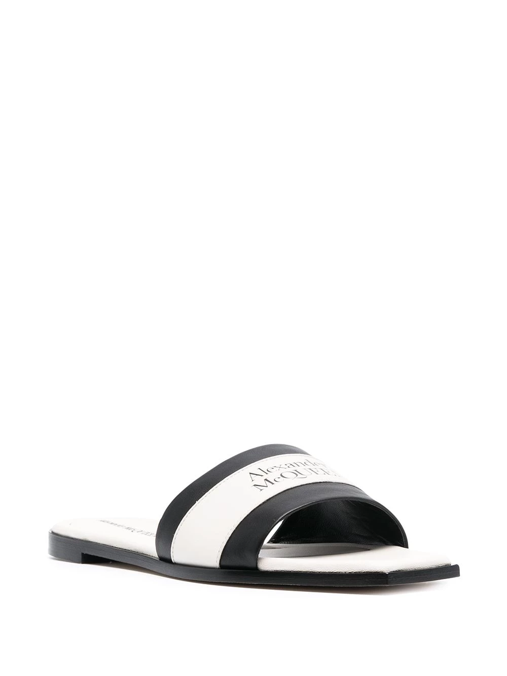 Coupon 🤩 Alexander McQueen Colour block logo detail 🩴 sandals 🎉 2 Alexander McQueen colour block logo-detail sandals