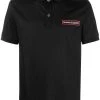Alexander McQueen logo-patch polo shirt