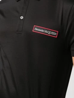 New ๐คฉ Alexander McQueen Logo patch polo ๐ shirt ๐ 9 Alexander McQueen logo-patch polo shirt