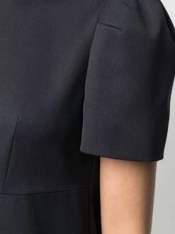 Alexander McQueen short-sleeve pleat minidress