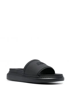Alexander McQueen logo-detail slip-on slides