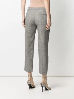 Alexander McQueen check print cropped trousers