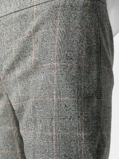 Alexander McQueen check print cropped trousers