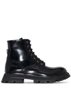 Alexander McQueen combat ankle boots