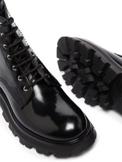 Alexander McQueen combat ankle boots