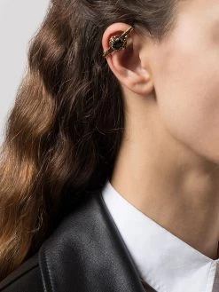 Alexander McQueen jewelled stick bar earring