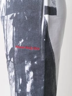 Alexander McQueen trompe l'oeil print track shorts