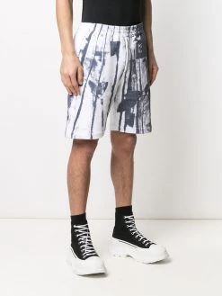 Alexander McQueen trompe l'oeil print track shorts