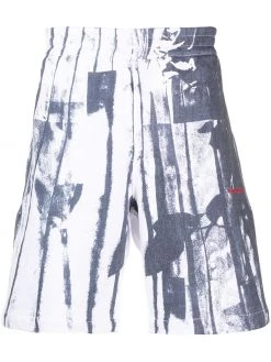 Alexander McQueen trompe l'oeil print track shorts