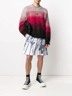 Alexander McQueen trompe l'oeil print track shorts