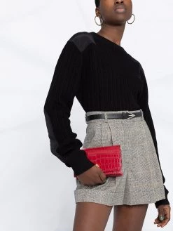 Alexander McQueen checked high-waisted shorts