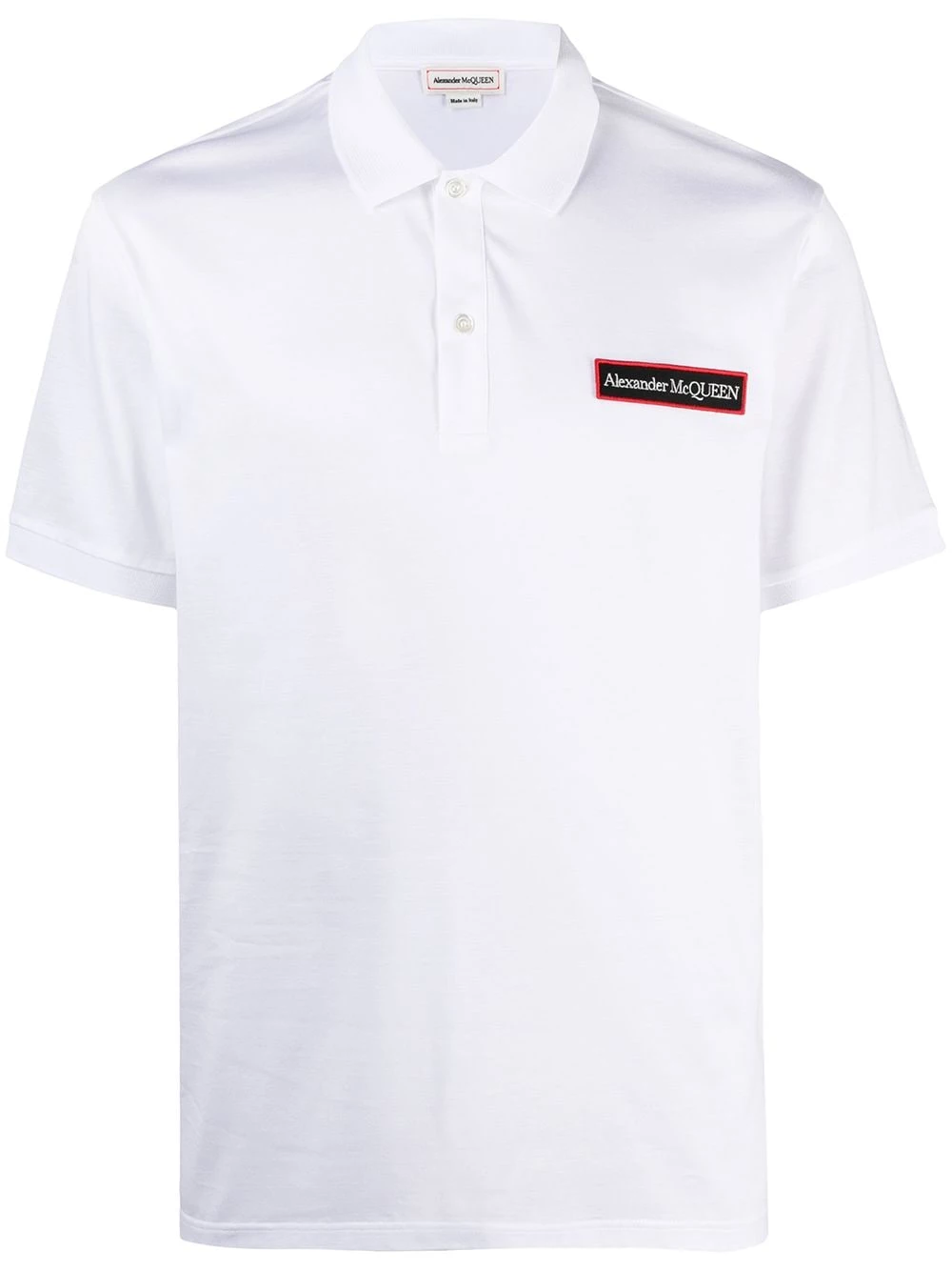 Promo ๐ Alexander McQueen Logo patch cotton polo ๐ shirt ๐ 1 Alexander McQueen logo patch cotton polo shirt