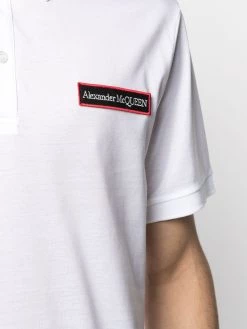 Promo ๐ Alexander McQueen Logo patch cotton polo ๐ shirt ๐ 9 Alexander McQueen logo patch cotton polo shirt
