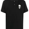 Alexander McQueen skull patch cotton polo shirt