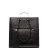 Alexander McQueen Tall Story crocodile-effect tote