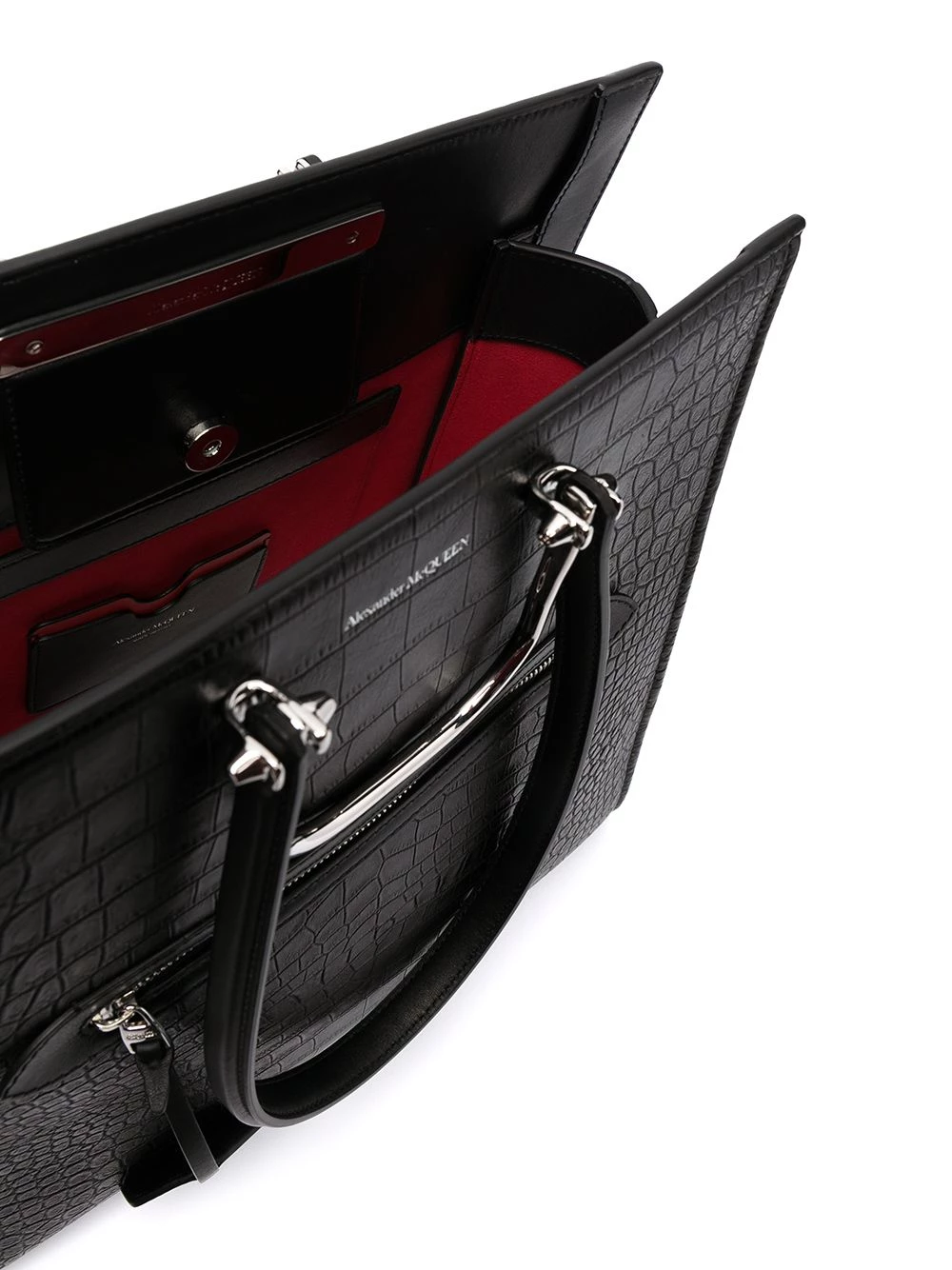 Promo โ๏ธ Alexander McQueen Tall Story crocodile effect tote ๐งจ 5 Alexander McQueen Tall Story crocodile-effect tote
