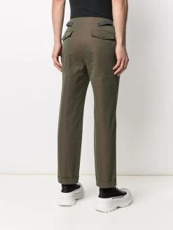 Brand new ๐ฅฐ Alexander McQueen Logo tape detail chino trousers ๐ 10 Alexander McQueen logo-tape detail chino trousers
