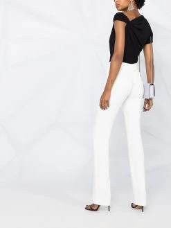 Alexander McQueen twist-detail off-shoulder T-shirt