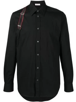 Alexander McQueen shoulder brace detail shirt
