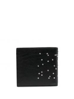 Alexander McQueen studded skull billfold cardholder