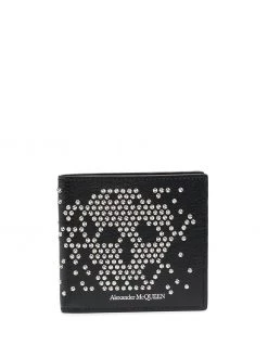 Alexander McQueen studded skull billfold cardholder