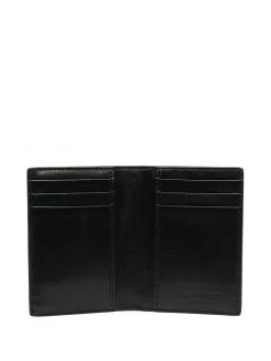 Alexander McQueen croco-embossed card wallet