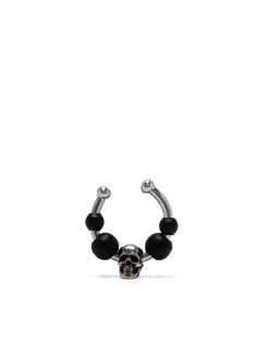 Alexander McQueen skull bead single ear cuff