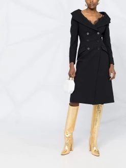 Alexander McQueen peak-lapel double-breasted dress