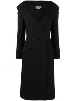 Alexander McQueen peak-lapel double-breasted dress