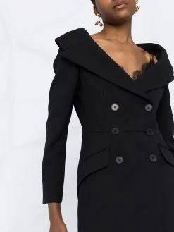 Alexander McQueen peak-lapel double-breasted dress