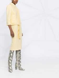 Alexander McQueen cropped single-breasted jacket