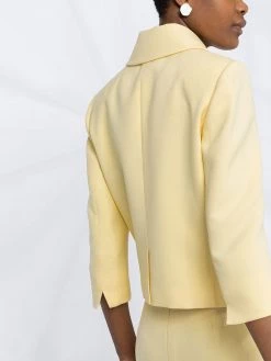 Alexander McQueen cropped single-breasted jacket