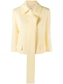 Alexander McQueen cropped single-breasted jacket