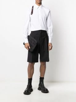Alexander McQueen logo-strap button-up shirt