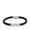 Alexander McQueen logo-engraved plaque bracelet