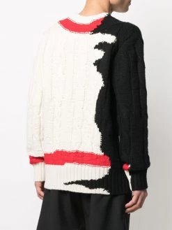 Alexander McQueen patterned intarsia-knit jumper