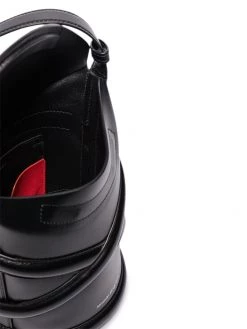 Alexander McQueen black the curve small leather cross body bag