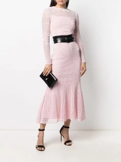 Alexander McQueen crochet long-sleeve top