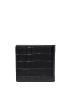 Alexander McQueen croco-effect skull cardholder