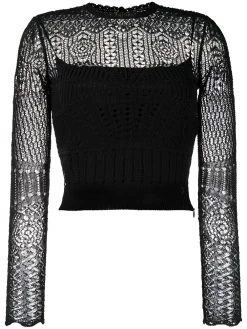 Alexander McQueen open-knit top