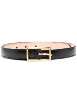 Alexander McQueen thin geometrical buckled belt