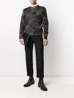 Alexander McQueen abstract-print long-sleeve sweatshirt