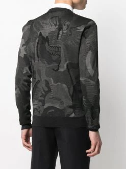Alexander McQueen abstract-print long-sleeve sweatshirt