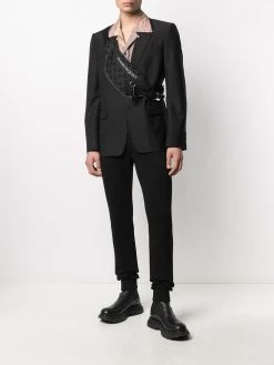 Alexander McQueen skull intarsia belt bag