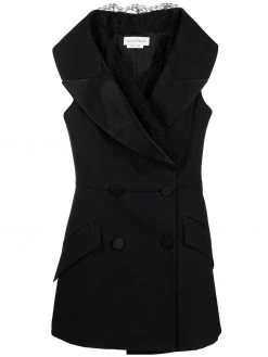 Alexander McQueen sleeveless double-breasted blazer
