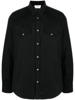 Alexander McQueen Selvedge-tape denim shirt