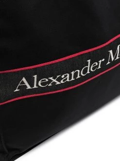 Alexander McQueen East West logo tote bag