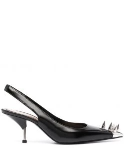Alexander McQueen Punk Stud slingback pumps