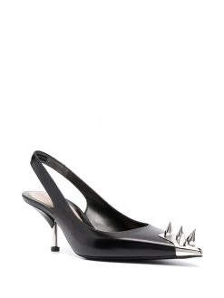 Alexander McQueen Punk Stud slingback pumps