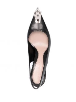 Alexander McQueen Punk Stud slingback pumps